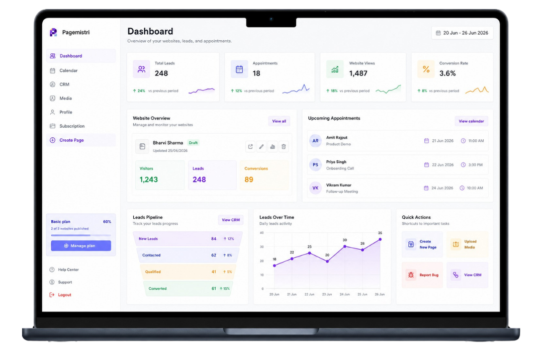 Page Builder & Enquiry Form interaction
